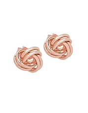 14K Rose Gold Knot Earrings | Lord & Taylor