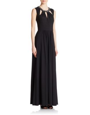 Necklace Cutout Gown | Lord & Taylor