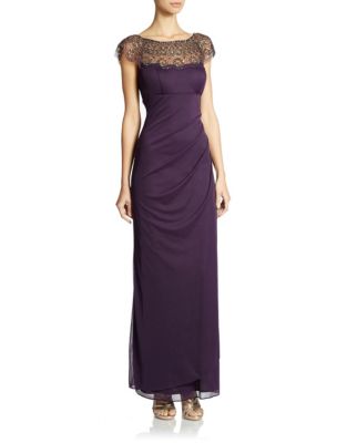 Embellished Illusion Gown | Lord & Taylor