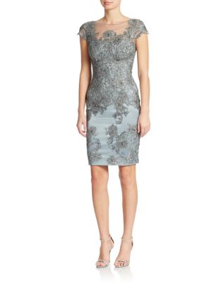 Sequined Lace Sheath Dress | Lord & Taylor