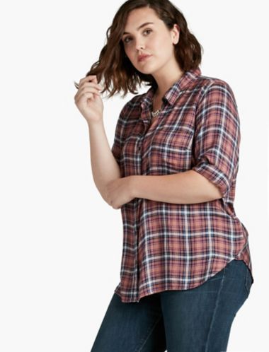 lucky brand bungalow plaid shirt