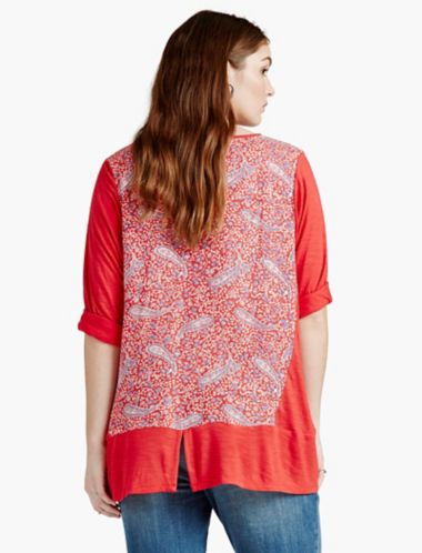 lucky brand paisley top
