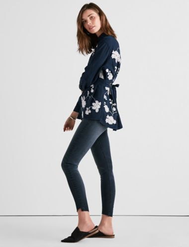 floral oversized top