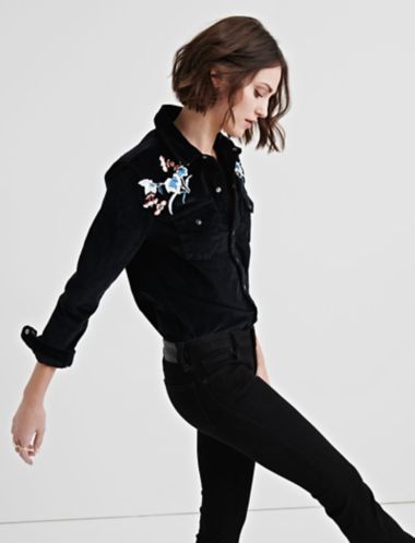 lucky brand western shirt