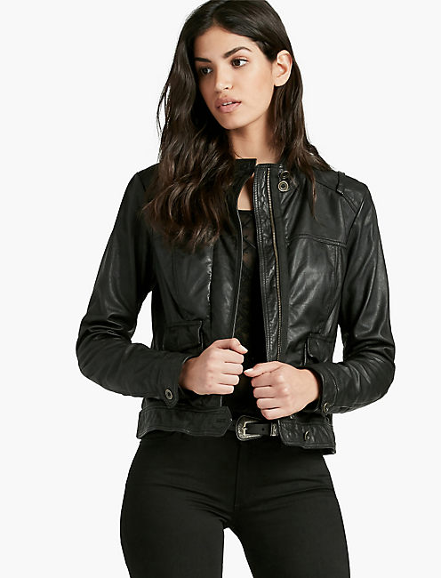 Santa Fe Leather Jacket | Lucky Brand