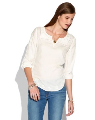 Dyana Embroidered Top | Lucky Brand
