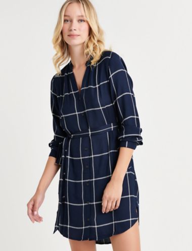 casual plaid dress