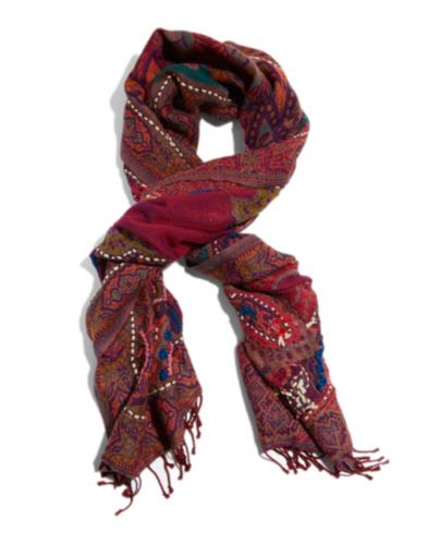 Red Tapestry Scarf | Lucky Brand