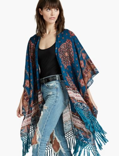 Rosalind Printed Kimono | Lucky Brand