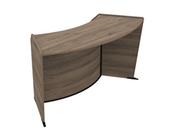 Cortez Curved ADA Reception Desk Add-on - 62.5"Wx31"D