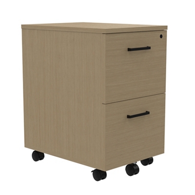 Cortez Two Drawer Mobile File Pedestal – 16.1"W