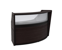 Cortez Curved Reception Desk Add-on – 81.7"Wx39.6"D