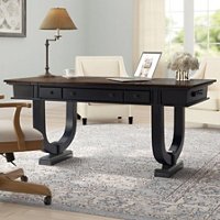 Art deco inspired desk with rounded base