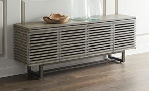 Storage credenza with horizontal details