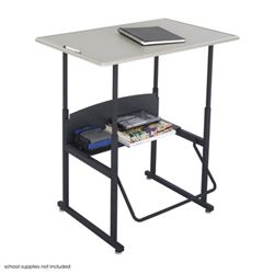 AlphaBetter Adjustable-Height Standing Desk w/ Footrest 36”x24"