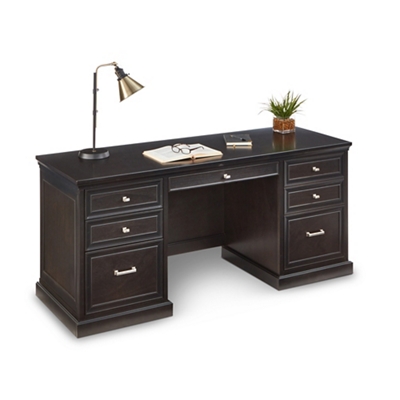 Statesman Credenza Desk with Keyboard Tray 68"W x 24"D