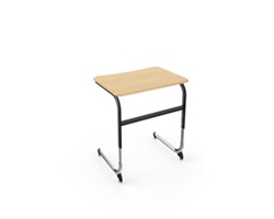 Intellect Wave Adjustable Height Cantilever Hard Top Desk