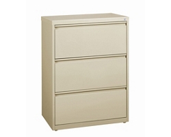 30" W Three Drawer Lateral File