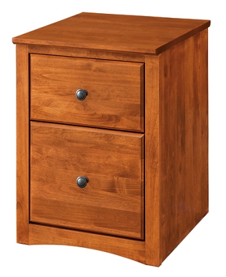 Shaker Home Office Solid Wood Rolling 2-Drawer File Cabinet – 30"H