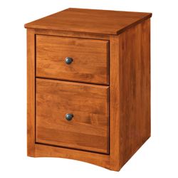 Shaker Home Office Solid Wood Rolling 2-Drawer File Cabinet – 30"H