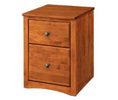 Shaker Home Office Solid Wood Rolling 2-Drawer File Cabinet – 30"H