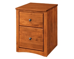 Shaker Home Office Solid Wood Rolling 2-Drawer File Cabinet – 30"H