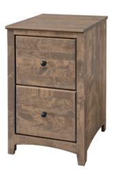 Solid Wood Two Drawer File - 18"W