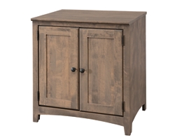 Shaker Home Office Solid Wood Two Door Storage Cabinet - 28.5"W
