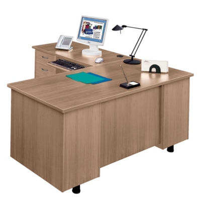 L-Desk with Left Return