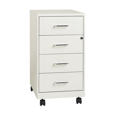 SoHo 4-Drawer Rolling Cabinet