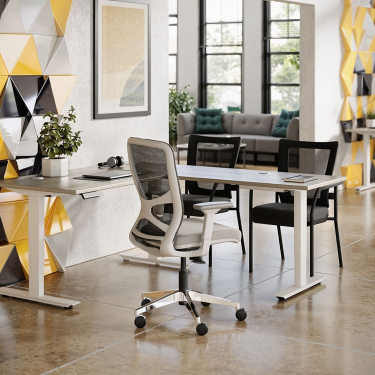 Shop the perfect desk for your office at National Business Furniture&mdash;a variety of sizes, styles, and finishes available now.