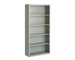 HL8000 5 Shelf Metal Bookcase - 72"H