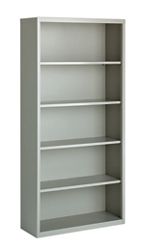 HL8000 5 Shelf Metal Bookcase - 72"H