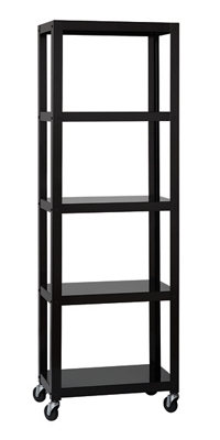 RTA Mobile 5-Shelf Bookcase – 24" W x 72" H