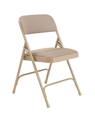 Folding Chair with Double Hinged Fabric Seat & Back