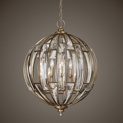 Champagne Sphere Pendant Light