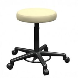 Doctor's office stool - SPD / A - Euroclinic MediCare Solutions -  height-adjustable / with backrest / on casters