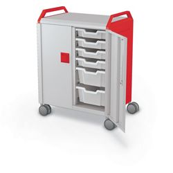 Mobile Cart with Storage Trays