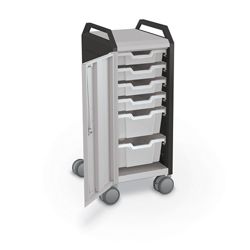 Mini Mobile Cart with Storage Trays