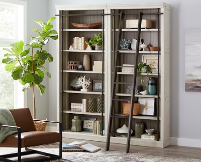 Avondale Bookcase Set with Ladder - 94"H