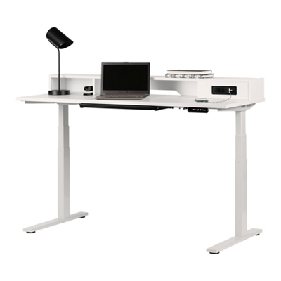 Adjustable Height Standing Desk with Power Bar