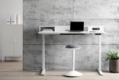 District Reversible Height-Adjustable L-Shaped Desk by NBF