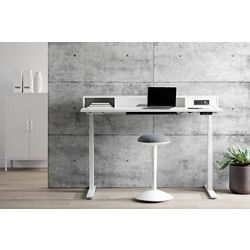 Majyta Adjustable Height Desk w/ Power Bar
