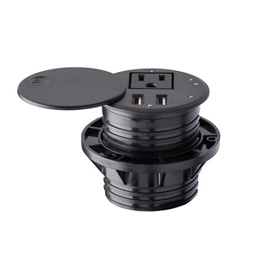 Power Source Module with USB,  2.5" round grommet