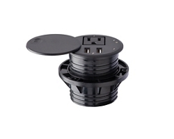 Power Source Module with USB,  2.5" round grommet
