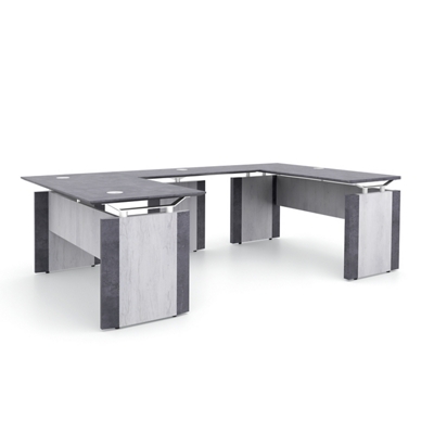 Allure Executive U-Desk - 60"W x 102"D