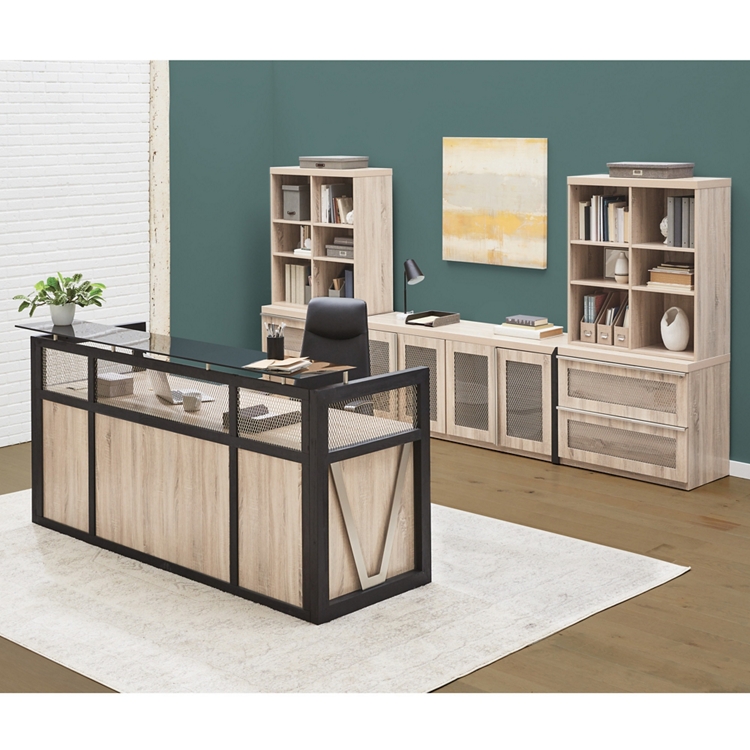 District Reception Desk with Power - 87
