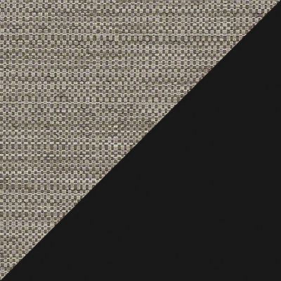 Black Metal/Gray Fabric
