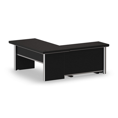 Metropolitan Adjustable Height L-Desk with Left Return
