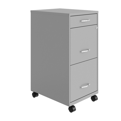 SoHo 3-Drawer File Cabinet w/ Casters